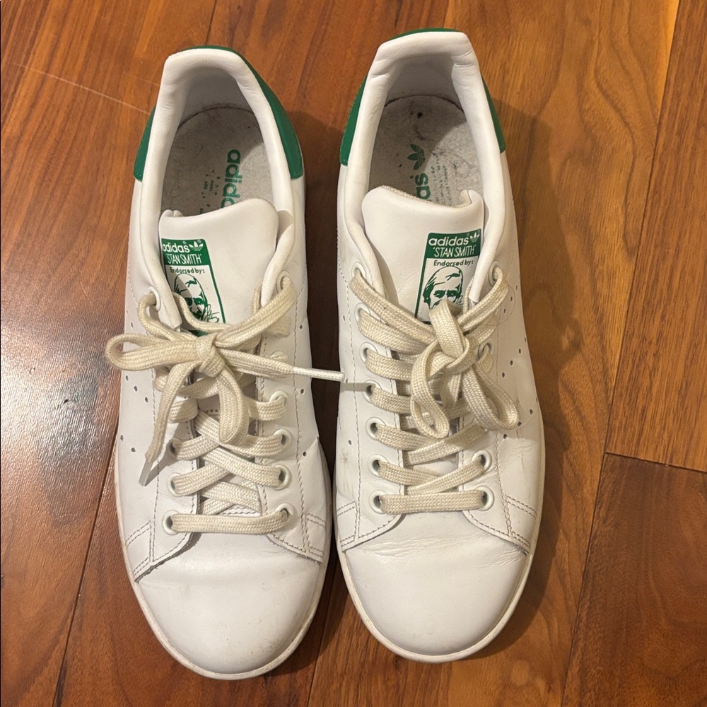 Adidas Stan Smith White with Green Accents